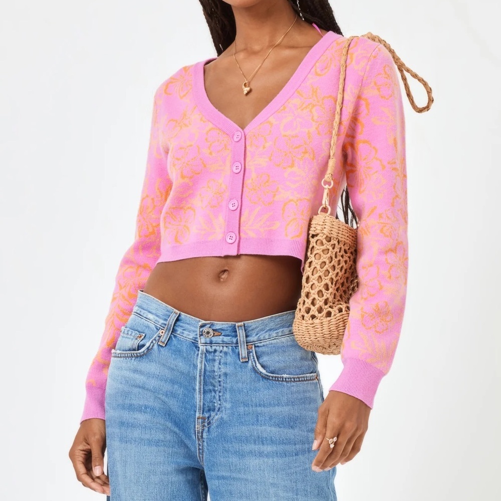 L*Space Spring Fling Button Up Sweater